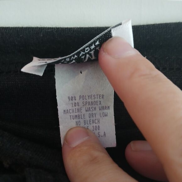 Vintage 90s Ann Mali Pull On Knit Maxi Skirt Size Small Gray Slit Whimsigoth - Picture 10 of 10